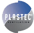 Plastec Ventilation logo featuring a circular design in shades of blue and gray, symbolizing airflow and ventilation solutions.